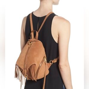 Almond Colored Leather Rebecca Minkoff Julian Nubuck Backpack‎